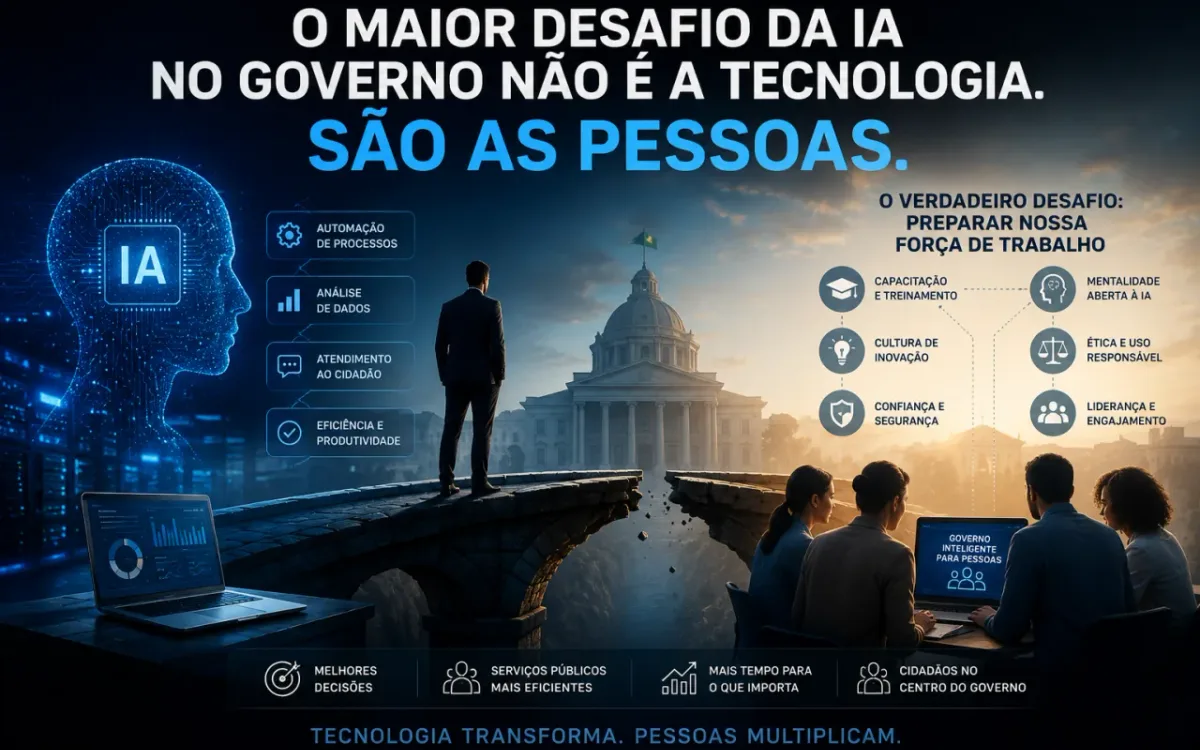 O Maior Desafio da IA no Setor Público Não É a Tecnologia. São as Pessoas.