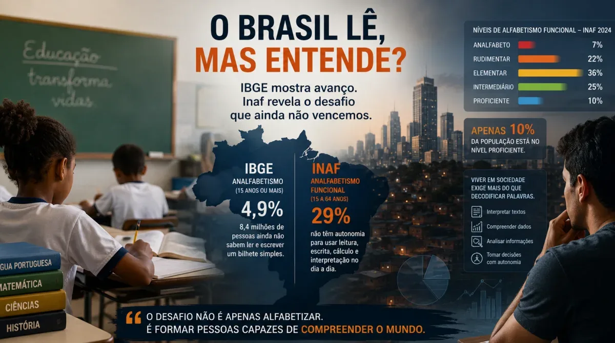 A falsa vitória da alfabetização no Brasil