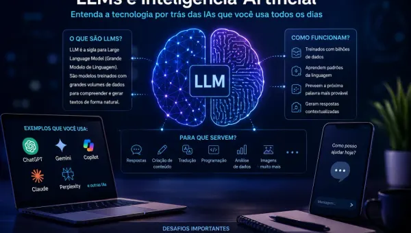 O que são LLMs e Inteligência Artificial? Entenda as Tecnologias que Todo Mundo Usa Sem Perceber